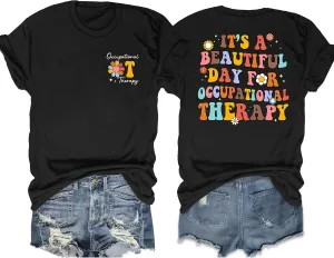Occupational Therapy Shirts for Women: Funny OT Therapist Tshirt Occupational Therapist Gifts Tee top
