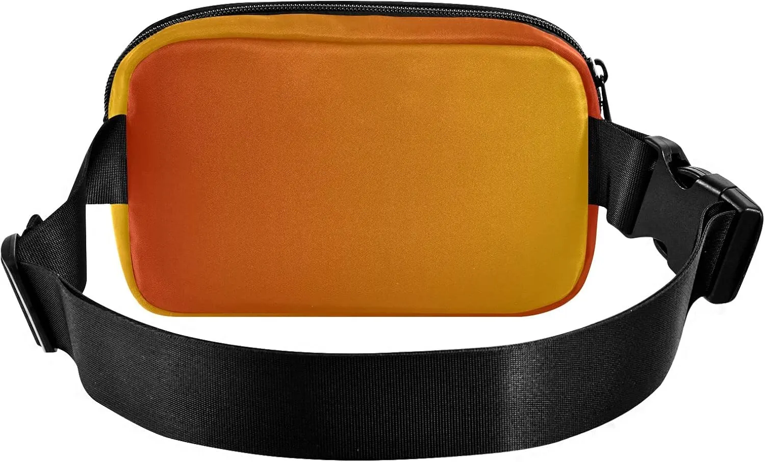 Orange Gradient Fanny Pack for Women Men Belt Bag Crossbody Waist Pouch Waterproof Everywhere Purse Fashion Sling Bag for Running Hiking Walking Travel