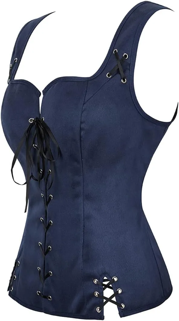 Pirate Renaissance Costumes for Women Steampunk Pirate Vest Viking Costume Bodice