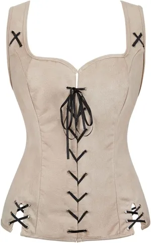 Pirate Renaissance Costumes for Women Steampunk Pirate Vest Viking Costume Bodice