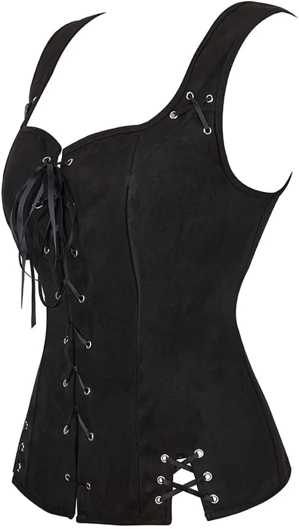 Pirate Renaissance Costumes for Women Steampunk Pirate Vest Viking Costume Bodice