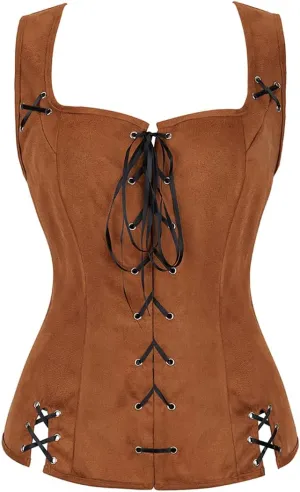 Pirate Renaissance Costumes for Women Steampunk Pirate Vest Viking Costume Bodice