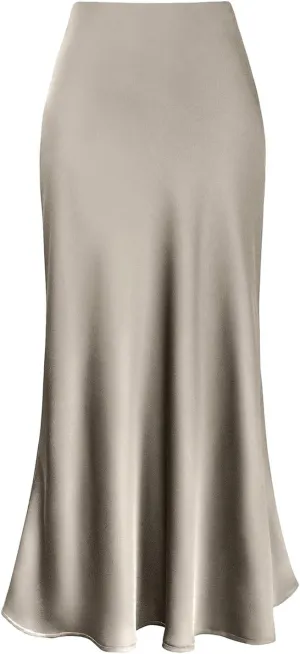Pleated Work Skirts for Women Office Maxi Long Solid Color Sexy Casual Flowy Summer Spring Vintage Workout Athletic
