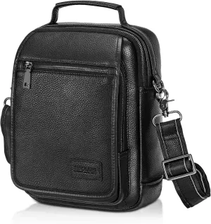 Polare Italian Cowhide Leather Messenger Bag Anti-Theft Shoulder Pouch Sling Bag Waterproof Purse Crossbody Bags Handbag