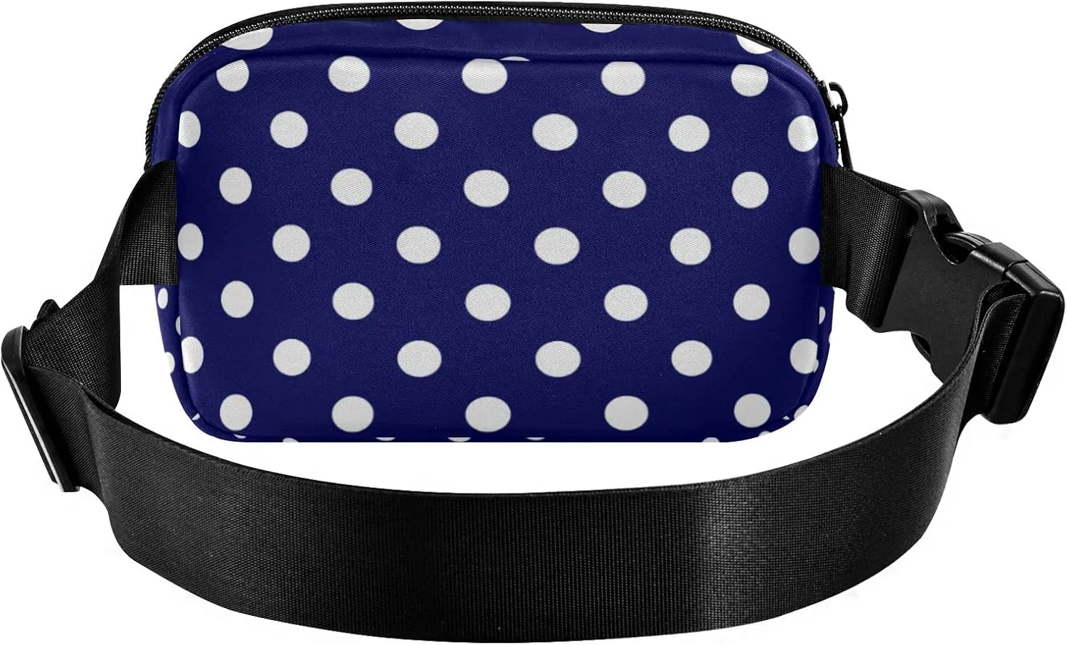 Polka Dot Blue Fanny Pack for Women Men Belt Bag Crossbody Waist Pouch Waterproof Everywhere Purse Fashion Sling Bag for Running Hiking Workout Travel
