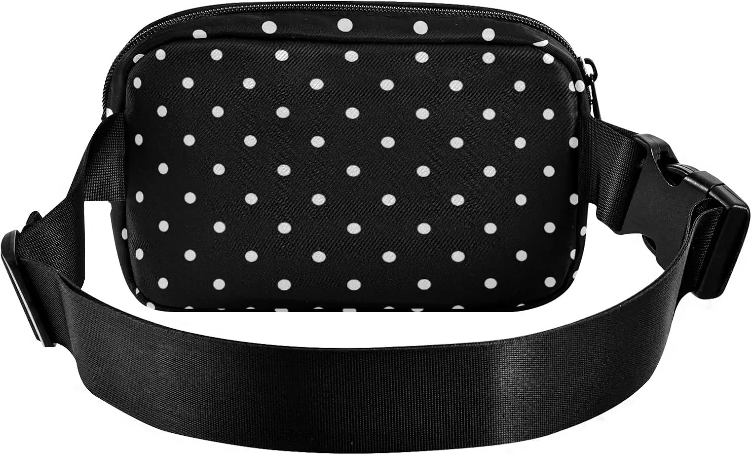 Polka Dots Wide Fanny Pack for Women Men Belt Bag Crossbody Waist Pouch Waterproof Everywhere Purse Fashion Sling Bag for Running Hiking Workout Walking Travel