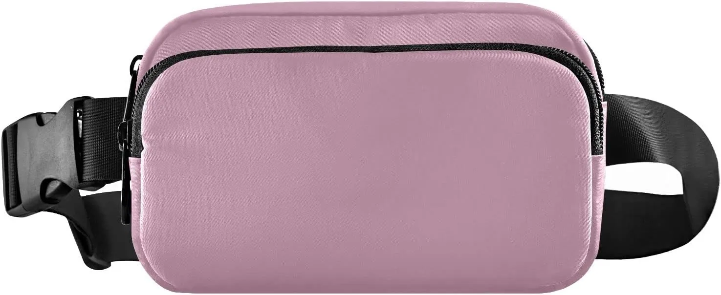 Purple Fanny Pack for Women Men Belt Bag Crossbody Waist Pouch Waterproof Everywhere Purse Fashion Sling Bag for Running Hiking Workout Walking