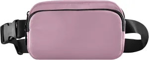 Purple Fanny Pack for Women Men Belt Bag Crossbody Waist Pouch Waterproof Everywhere Purse Fashion Sling Bag for Running Hiking Workout Walking