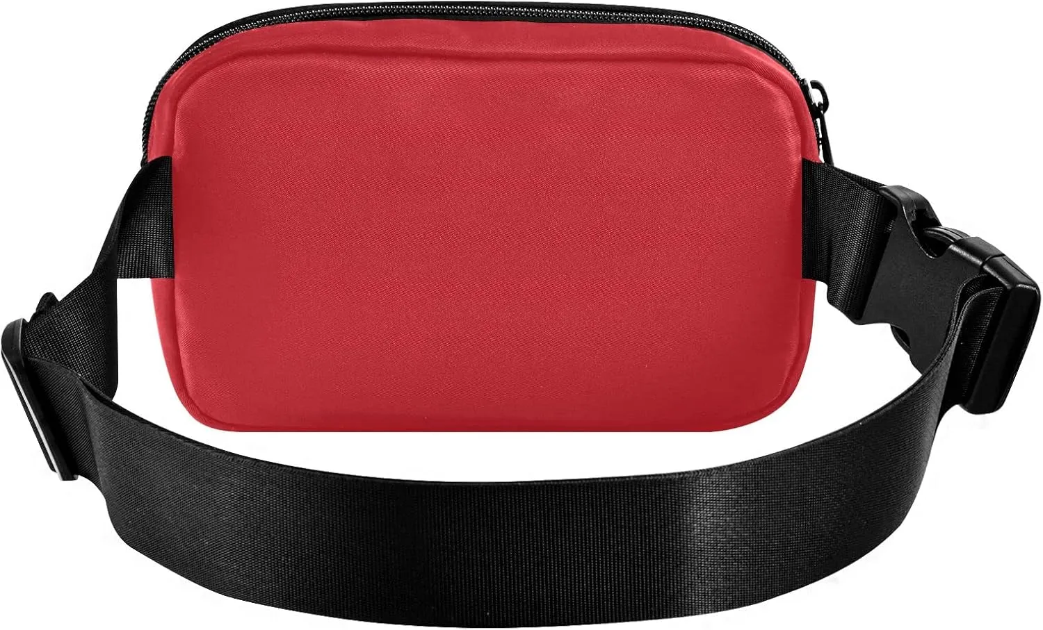 Red Fanny Pack for Women Men Belt Bag Crossbody Waist Pouch Waterproof Everywhere Purse Fashion Sling Bag for Running Hiking Workout Walking Travel
