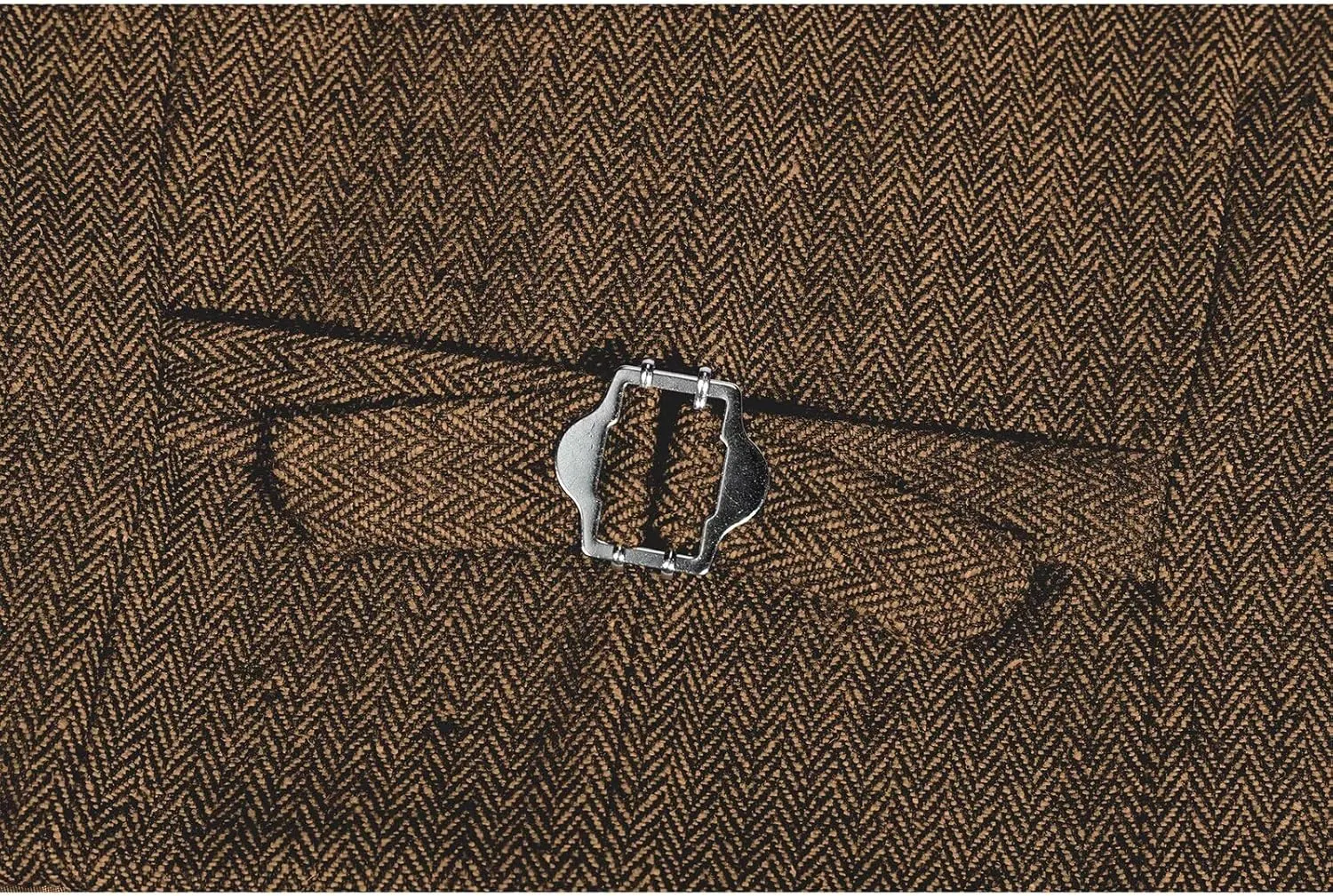 Retro Boys Tweed Vest for Kids Formal Dress Herringbone Suit Vest for Toddler Boy Wedding Waistcoat