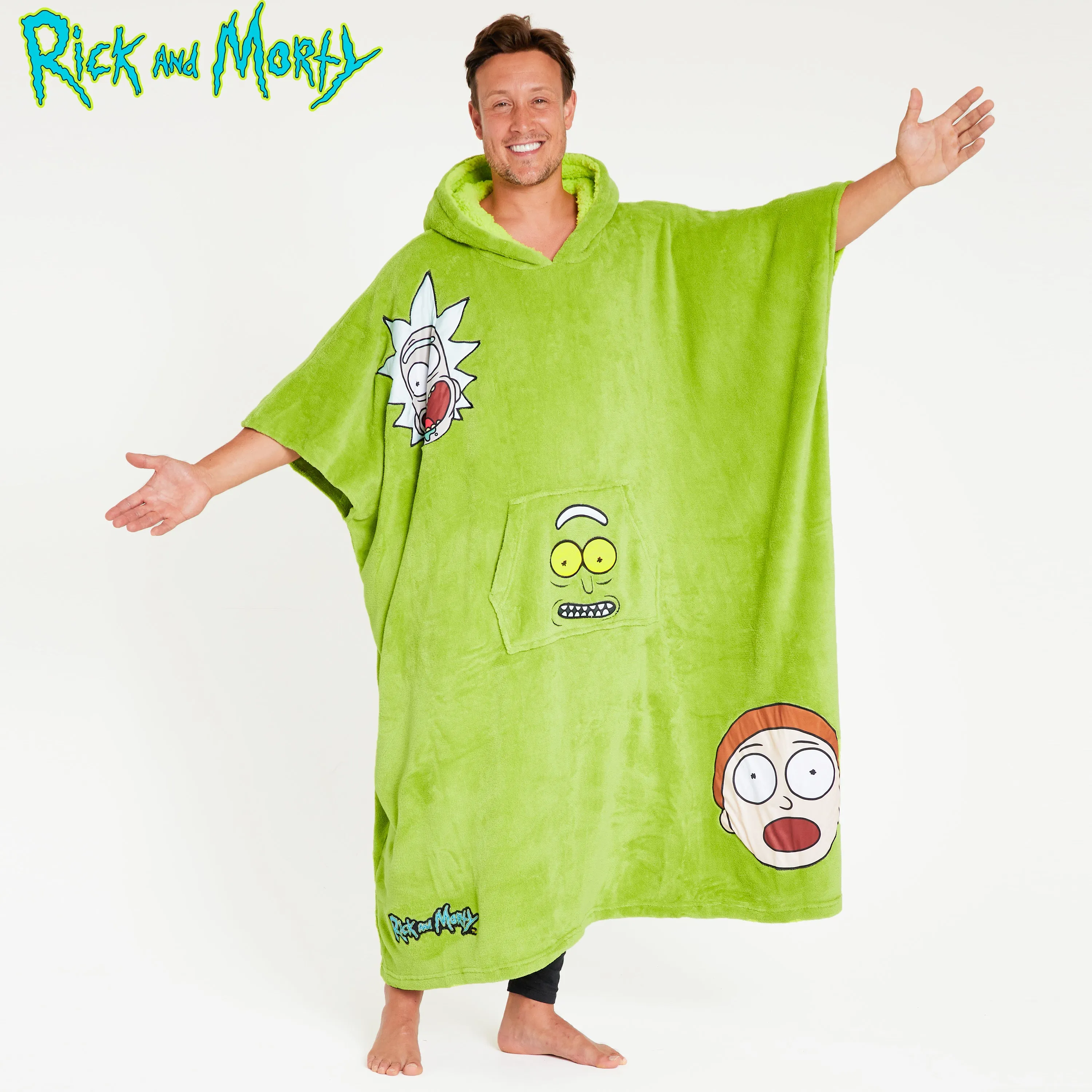 RICK AND MORTY Hoodie Blanket for Men