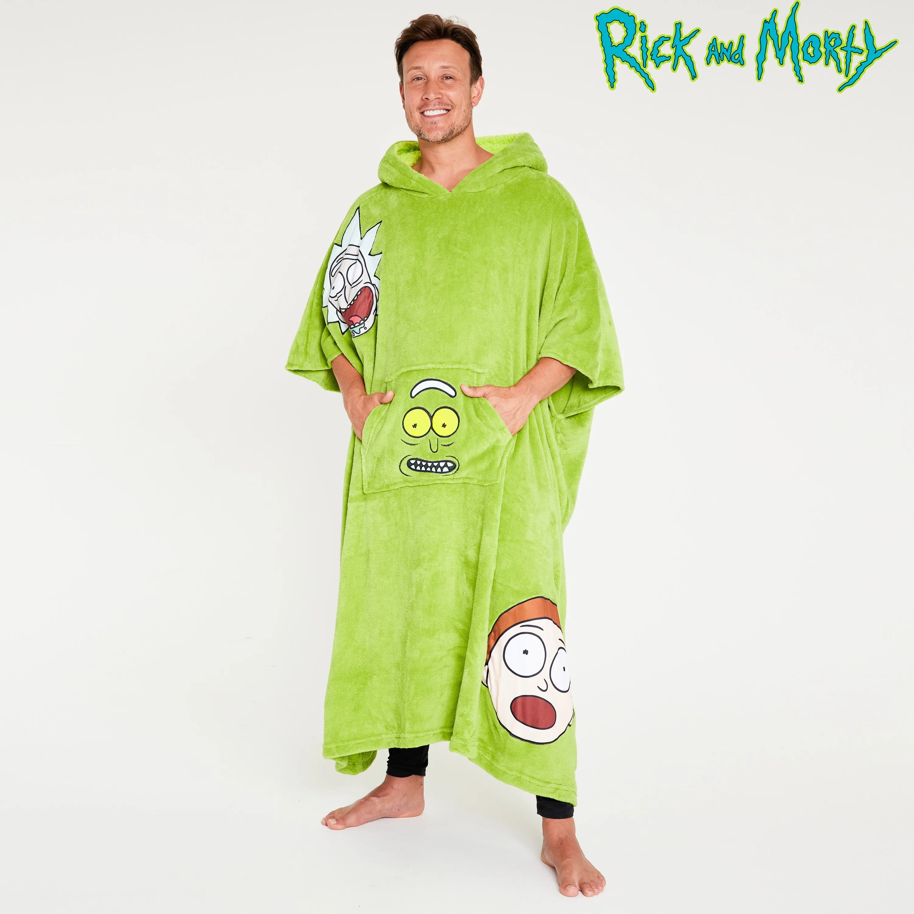 RICK AND MORTY Hoodie Blanket for Men