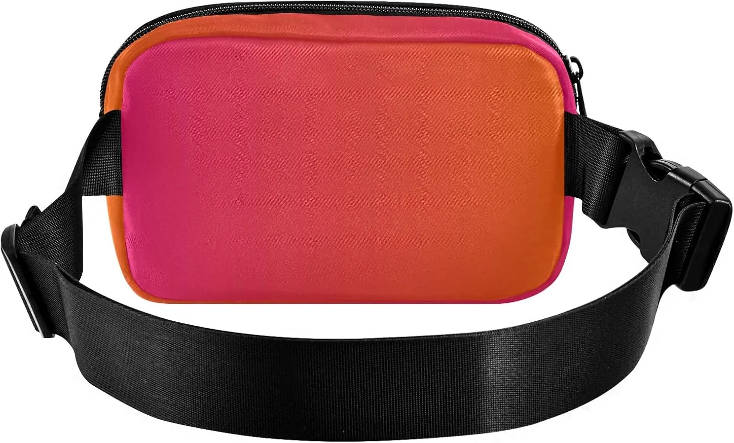 Rose Red Gradient Fanny Pack for Women Men Belt Bag Crossbody Waist Pouch Waterproof Everywhere Purse Fashion Sling Bag for Running Hiking Workout Travel