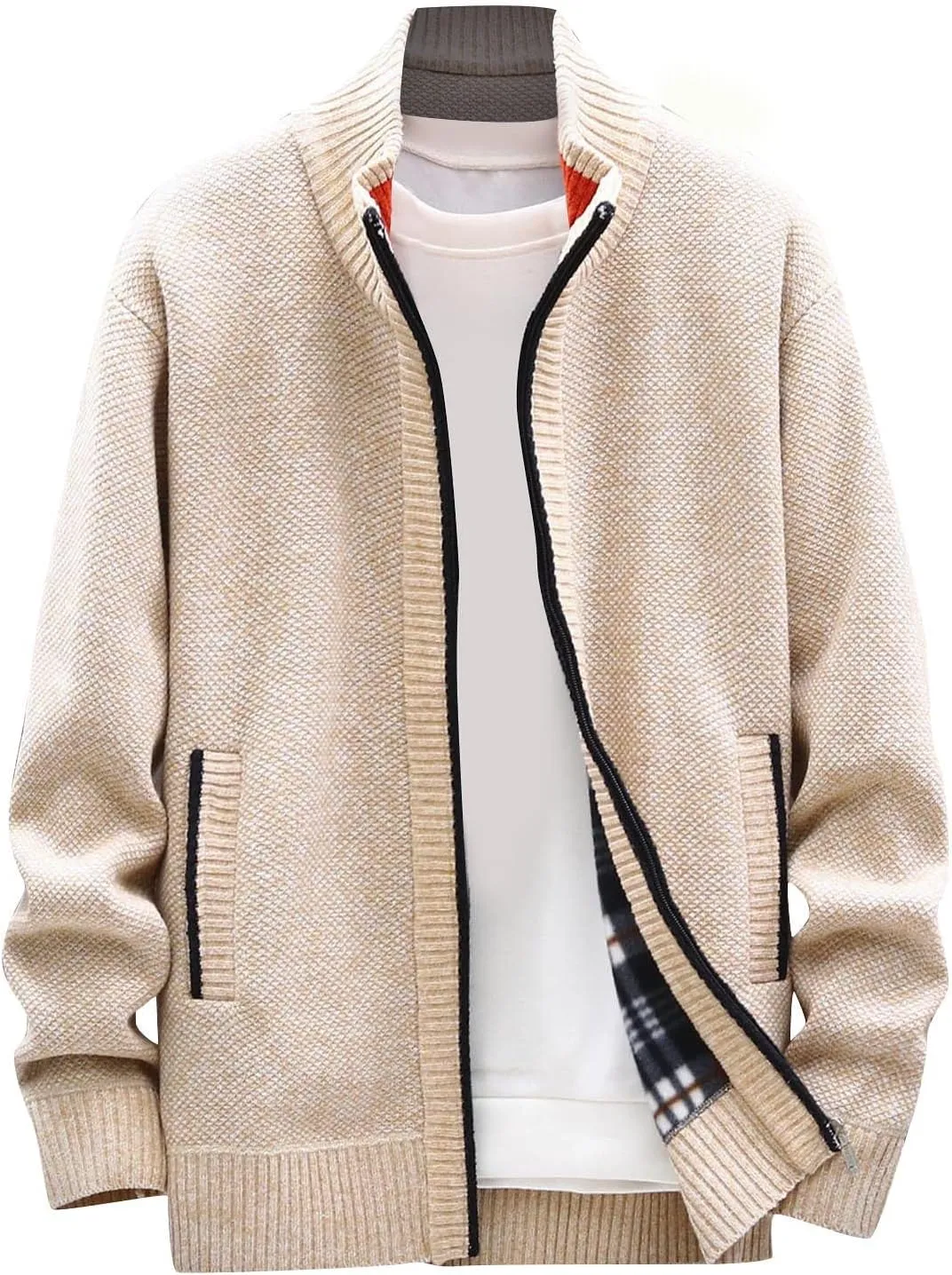RTRDE Men's Casual Jackets Lightweight Casual Bomber Jacket Varsity Coat Slim Fit Jackets For Men, XL-4XL