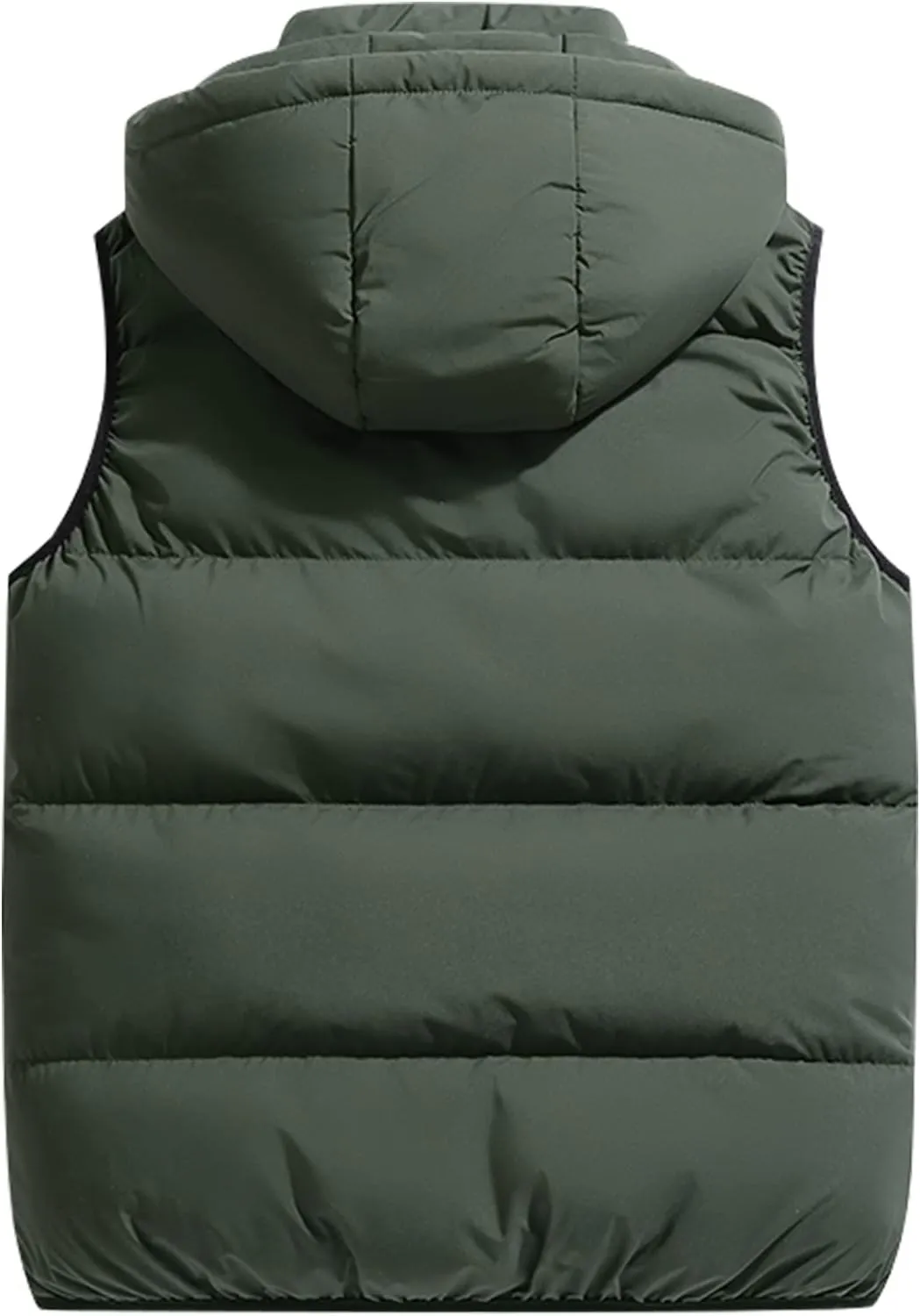 SEAUR Men Puffer Vest Winter Padded Vest Down Vest Sleeveless Jacket Lightweight Gilet Casual Hood Gilet Insulated Vest