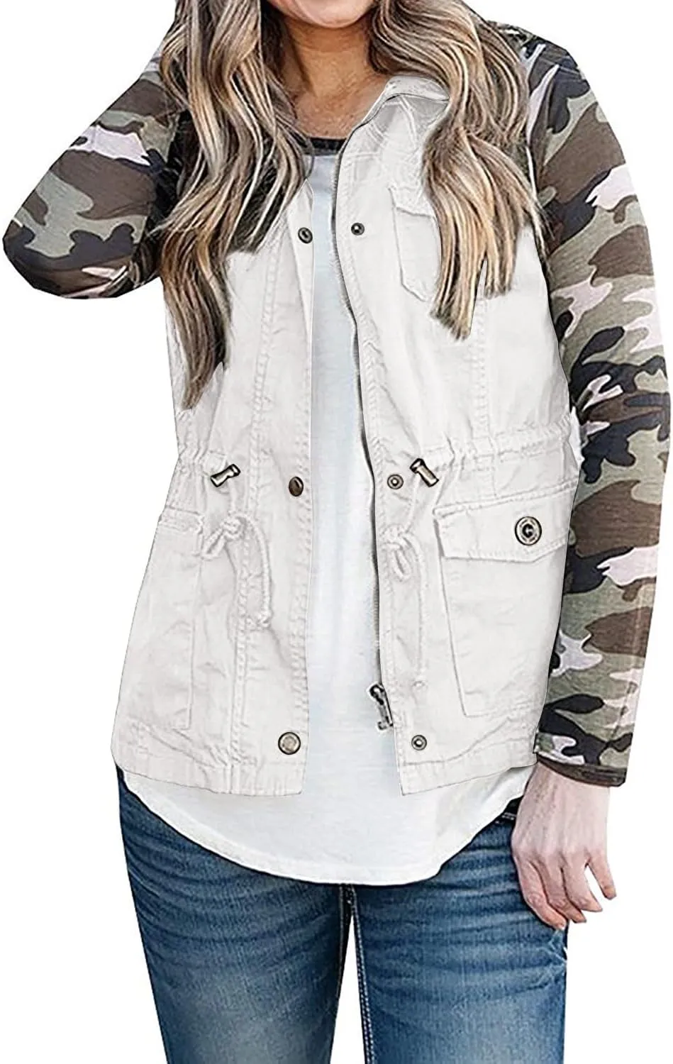 SENSERISE Womens Utility Vest Lightweight Military Vests Outerwear Sleeveless Jacket Anorak Coat with Pockets