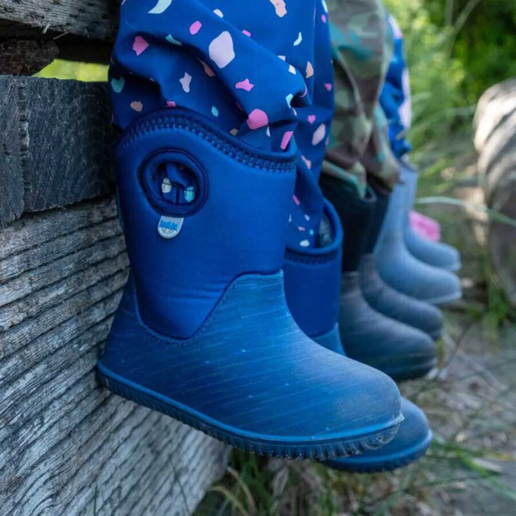 Size 12: Jan & Jul GREY Birch Toasty-Dry Lite Winter Rain Boots NEW