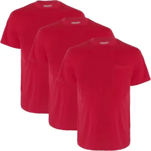 Smith's Workwear Men's Adult Quick Dry Short Sleeve Pocket Tee, 3-Pack