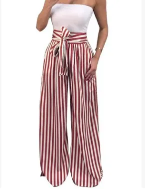 Striped Loose Pants