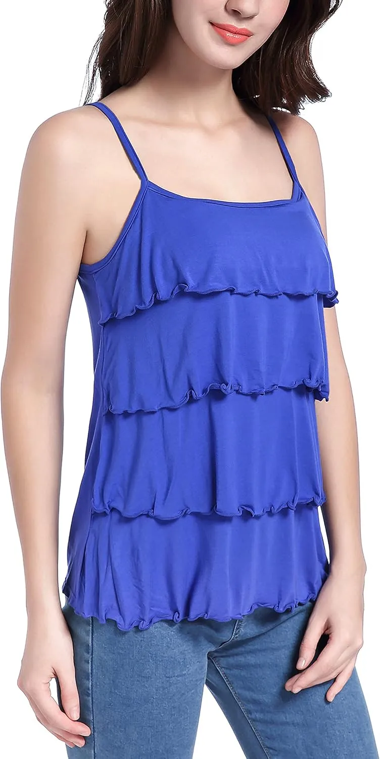 SUIEK Maternity Nursing Tank Tops Breastfeeding Tee Shirt Cami Pregnancy Clothes
