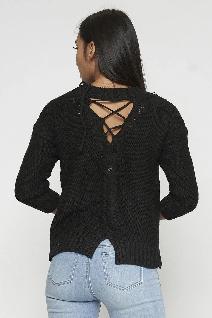 THE BLACK LACE-UP