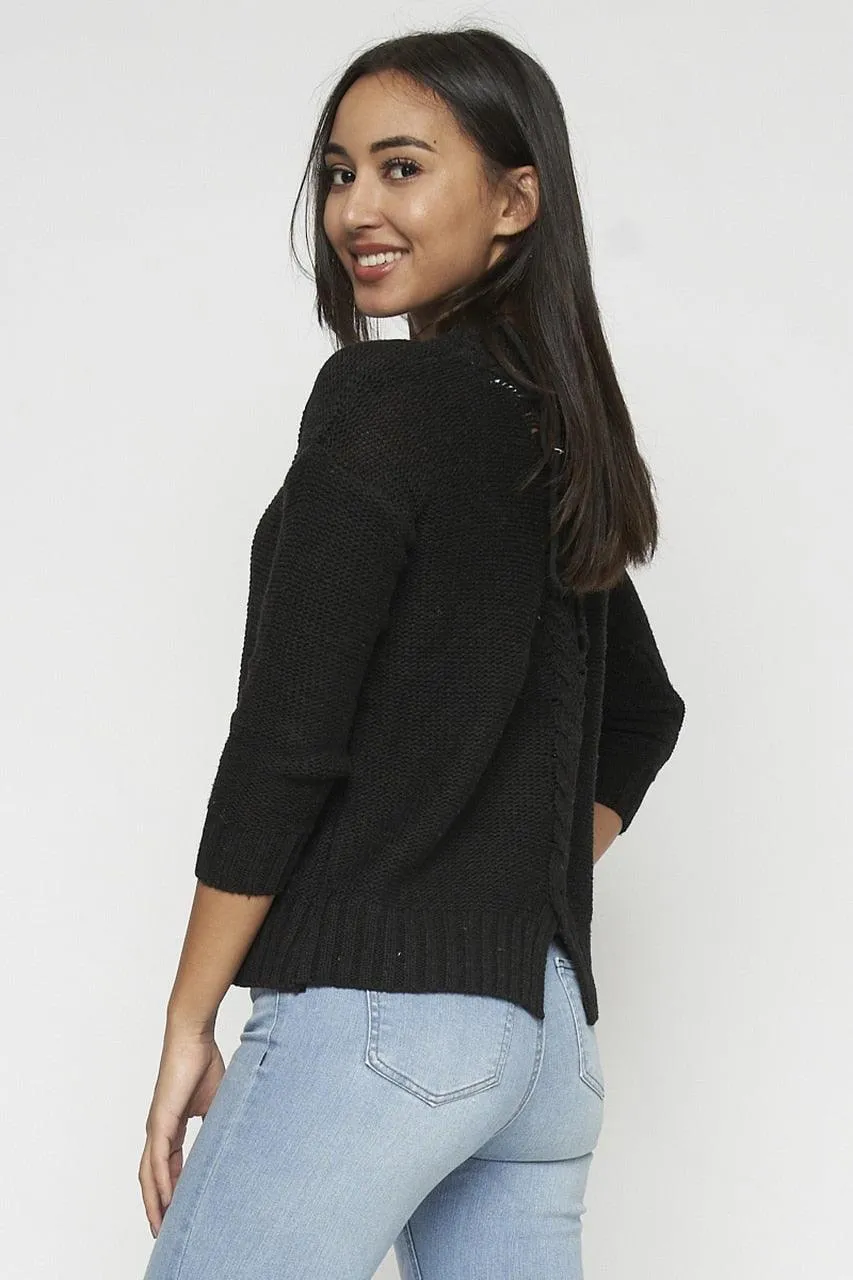 THE BLACK LACE-UP