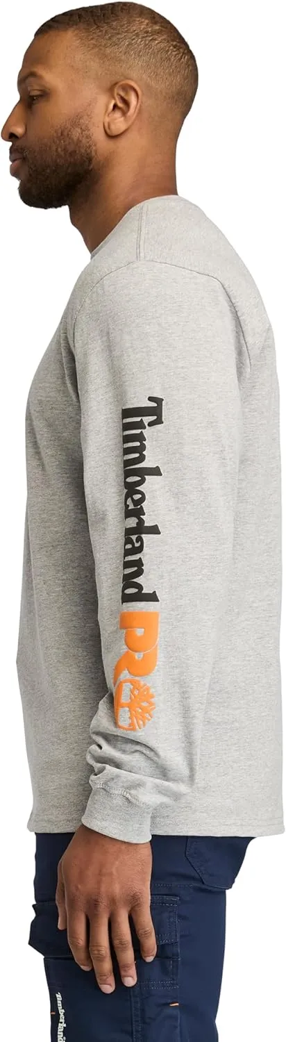 Timberland PRO mens Core Logo Long-sleeve Tshirt