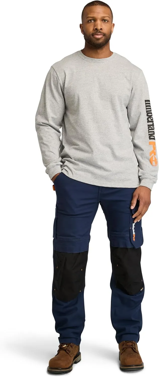 Timberland PRO mens Core Logo Long-sleeve Tshirt