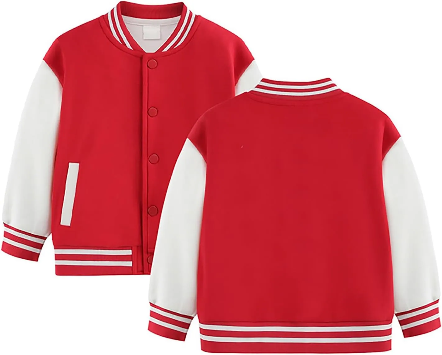 Toddler Baby Boy Girl Baseball Jacket Y2 Varsity Bomber Jackets Print Color Block Button Letterman