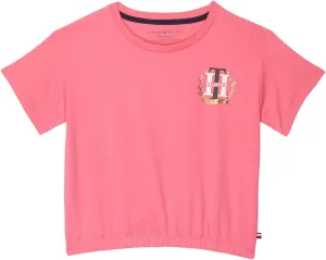 Tommy Hilfiger Girl's Short Sleeve Cotton Graphic Print Tagless Interior T-Shirt
