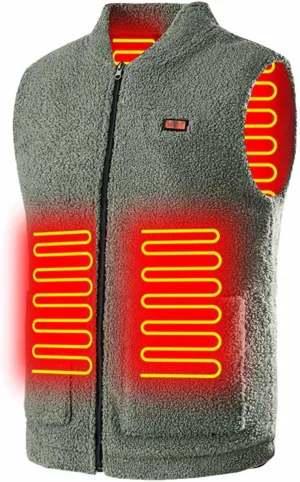 tuduoms Heated Vest for Women Men Warm Electric Heated Down Jacket Winter USB Rechargeable Heated Puffer Coat No Battery Pack