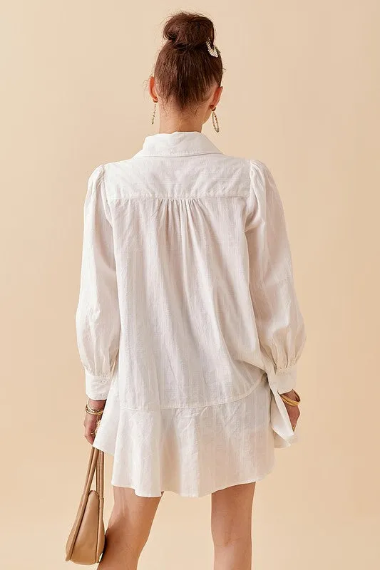 VALERIE BUTTON UP TUNIC DRESS