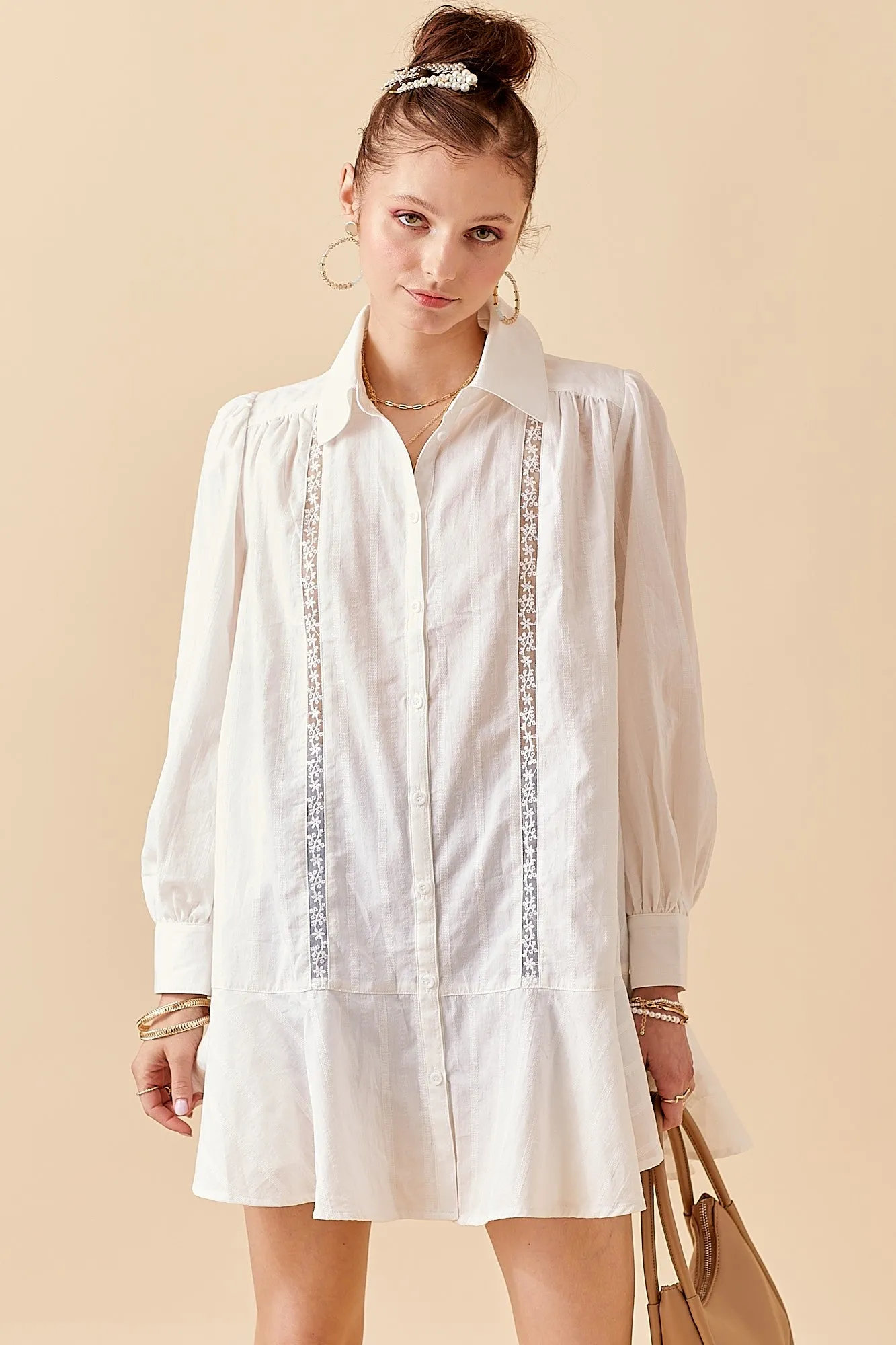 VALERIE BUTTON UP TUNIC DRESS