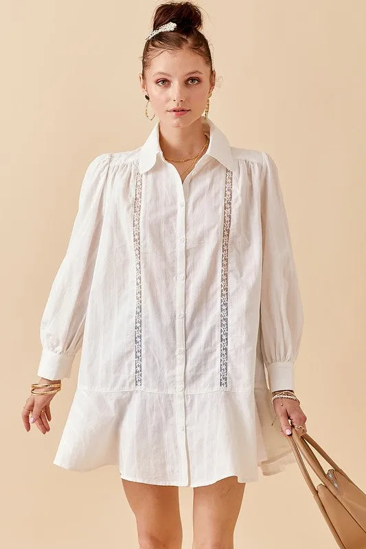VALERIE BUTTON UP TUNIC DRESS