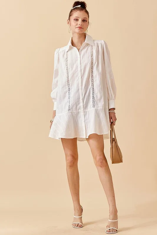 VALERIE BUTTON UP TUNIC DRESS