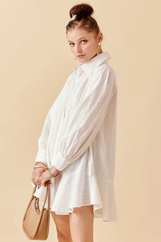 VALERIE BUTTON UP TUNIC DRESS