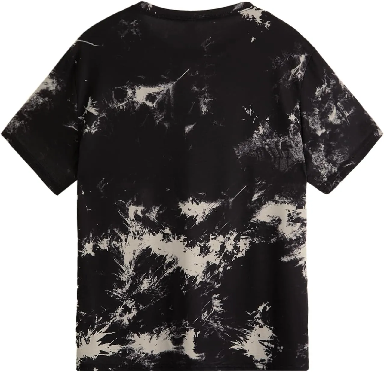 Verdusa Men's Tie Dye Short Sleeve Round Neck Graphic Tee Tops