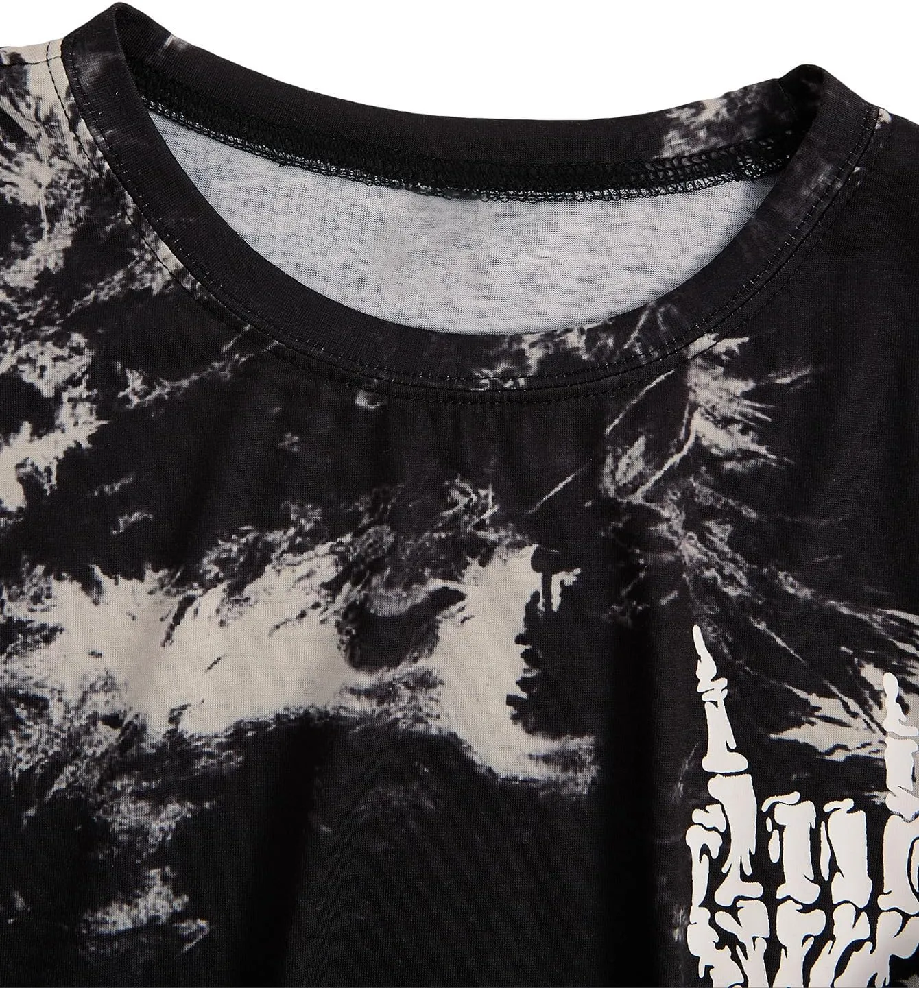 Verdusa Men's Tie Dye Short Sleeve Round Neck Graphic Tee Tops