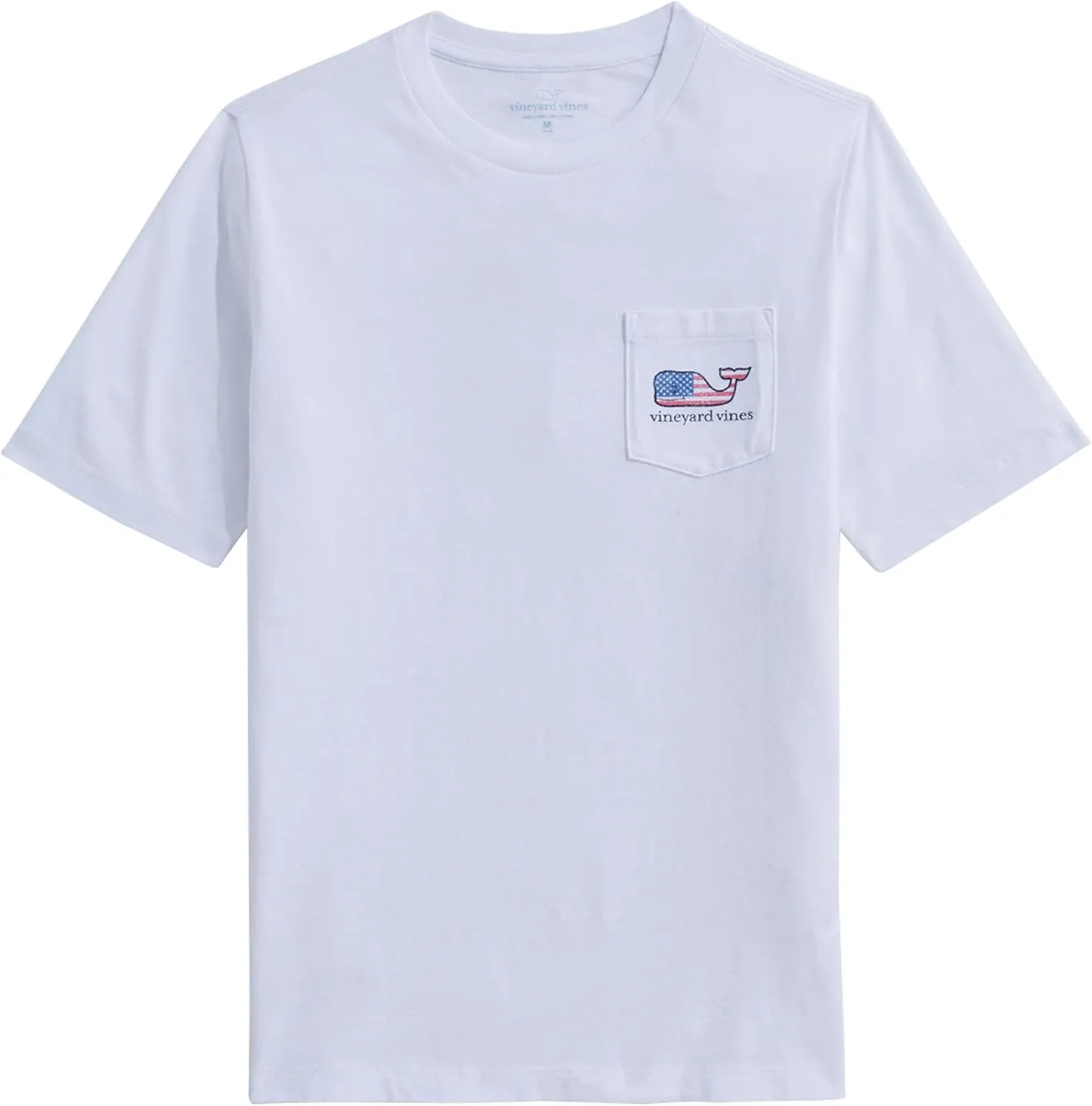 vineyard vines Boys' Flag Whale Short-Sleeve Pocket T-Shirt