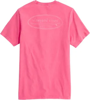 vineyard vines Men's Drift Dye Outlined Surf Logo Short-Sleeve Pocket Tee