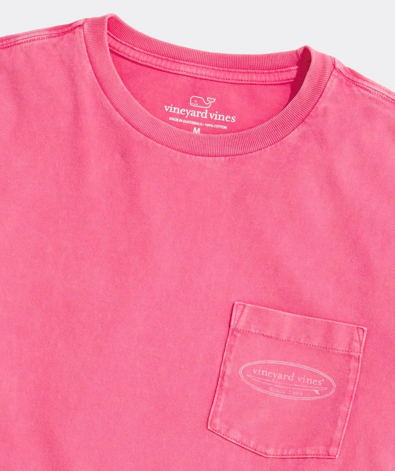 vineyard vines Men's Drift Dye Outlined Surf Logo Short-Sleeve Pocket Tee