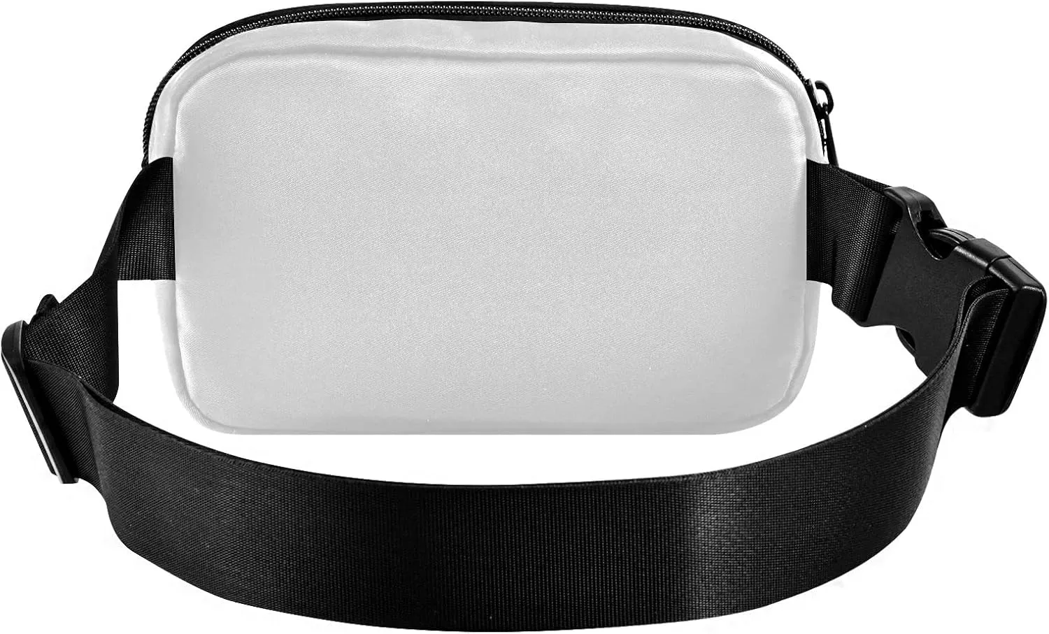 White Fanny Pack for Women Men Belt Bag Crossbody Waist Pouch Waterproof Everywhere Purse Fashion Sling Bag for Running Hiking Workout Travel