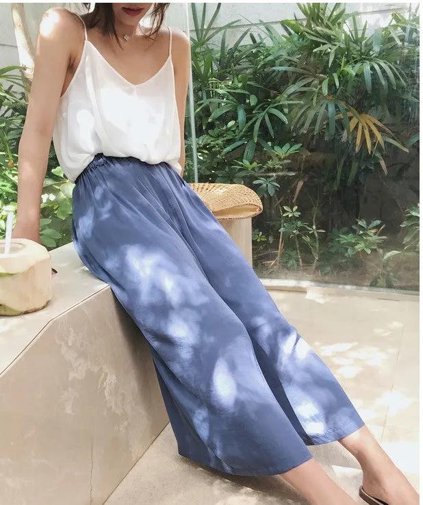 Wide Leg Culottes Trouser