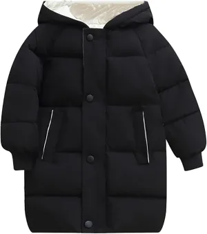 Winter Coats for Kids Girls Children's Down Padded Jacket Long Cotton Padded Jacket Baby Children's Toddler Trench Coat