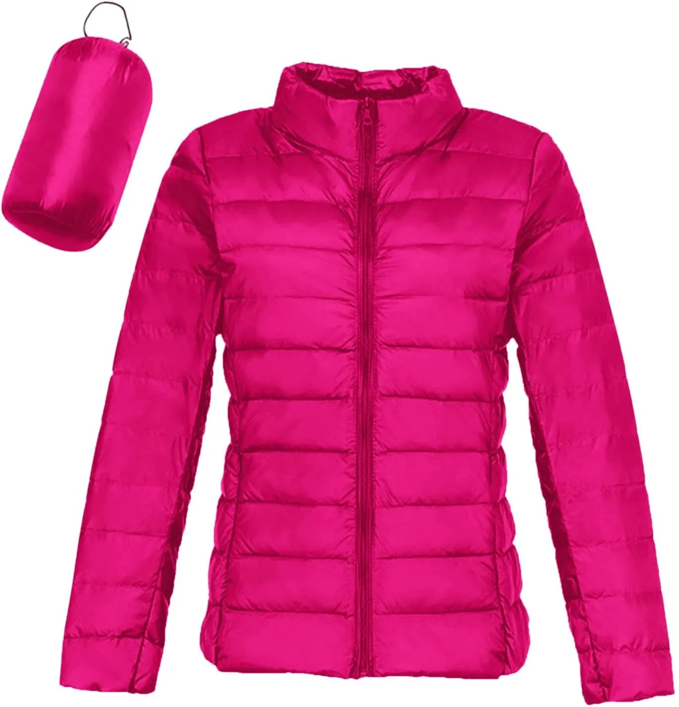 Winter Coats for Women Fashion Solid Long Sleeve Puffer Jacket Lightweight Recycled Down Coat 2024 Insulation Outwear