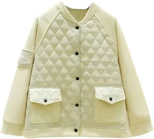 Women Jacket Autumn Winter Female Short Parkas Outwear Loose Cotton-padded Coat