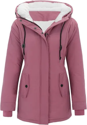 Women Plus Size Winter Overcoat Women's Jacket Thick Outwear Lined Hooded Coat Warm Trench Womens plus down