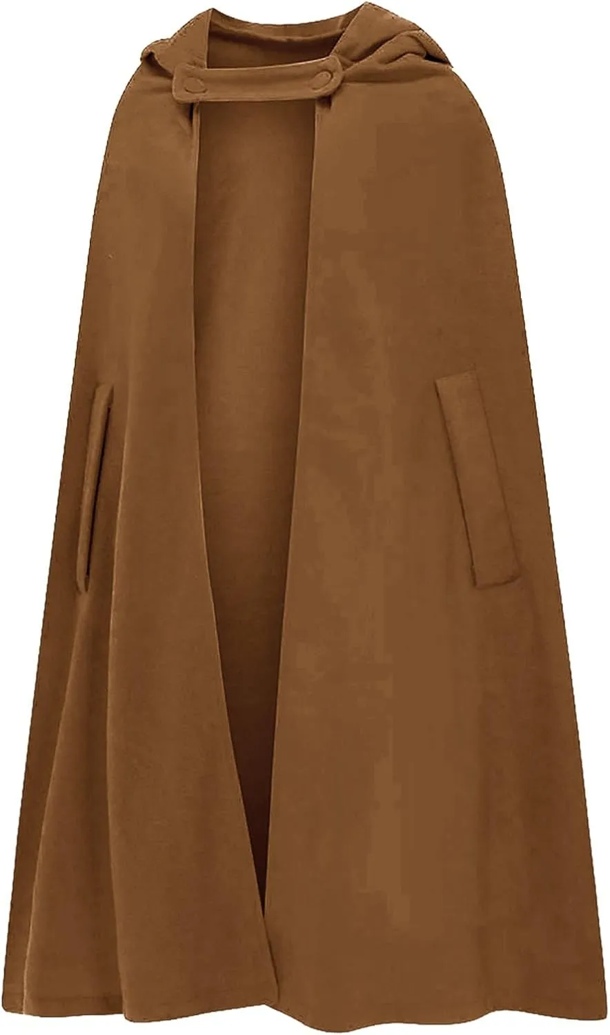 Women Trench Coat Hoodies Open Front Cardigan Jacket Winter Coat Shawl Cape Cloak Poncho Plus Size Robe Cosplay Costume