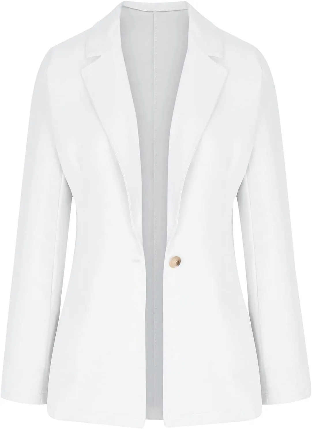 Womens Casual Blazer Jackets Suit Long Sleeve Open Front with Button Fall Outfits Cardigan Jacket for Business Office