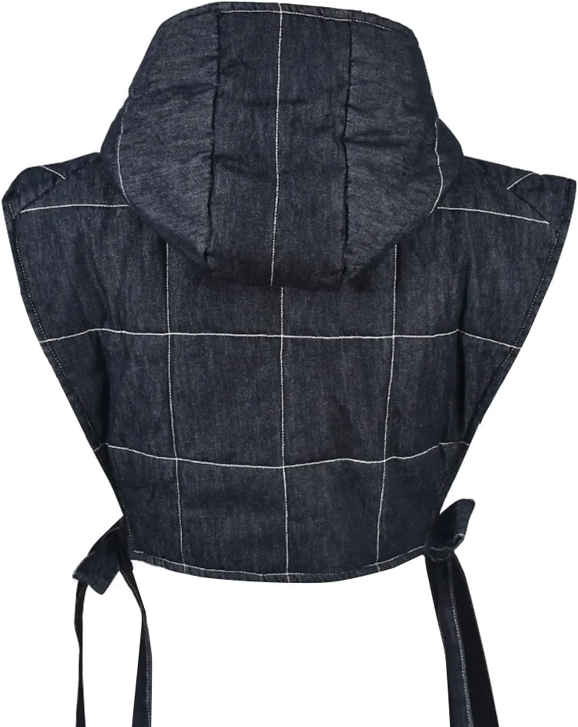 Womens Causal Sleeveless Hooded Denim Vest Zipper Padded Vest Relax Fit Jean Vest Outwear Cropped Vest Jacket
